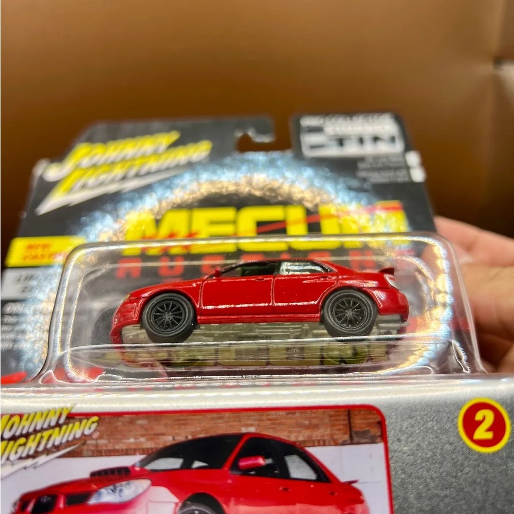 Johnny Lightning Red Die-Cast Car - Picture 3 of 3